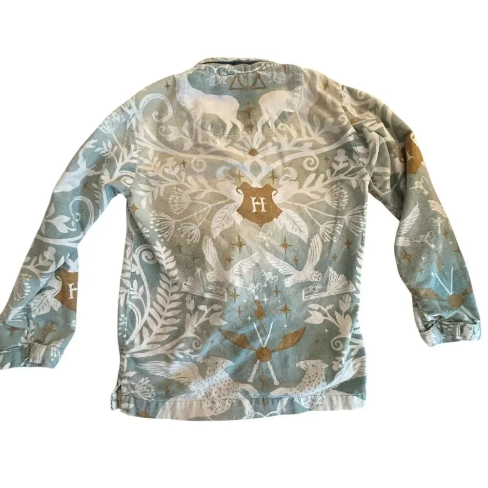 Pottery Barn Teen Harry Potter Damask Organic PJ Set